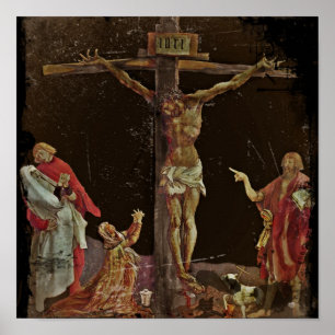 Póster Santos de la crucifixión en los pies de Jesús