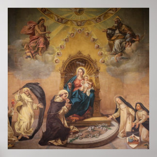 Póster Santos dominicanos en el Poster del cielo