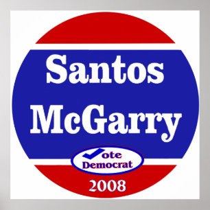 Póster Santos McGarry en 2008