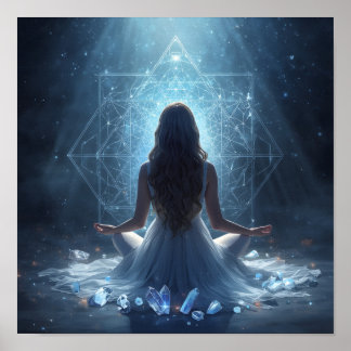 Póster Santuario de Cristal Tranquilo
