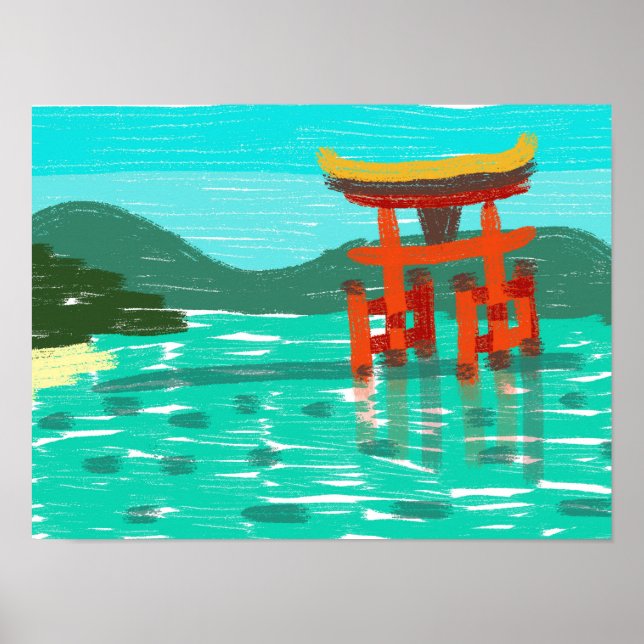 Póster Santuario de Itsukushima (Frente)