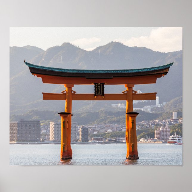 Póster Santuario de Itsukushima, Japón (Frente)