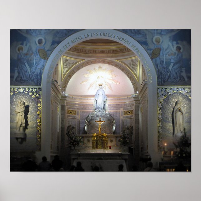 Póster Santuario de la milagrosa medalla: París, Francia (Frente)