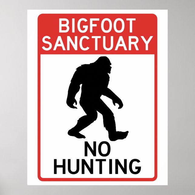 Póster Santuario de pie de página (Sasquatch), Poster de  (Frente)
