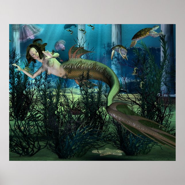 Póster Santuario de Sirenas (Frente)