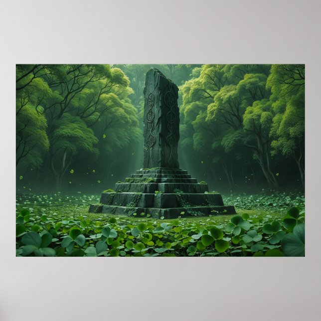 Póster Santuario del campo verde de los encantos (Frente)