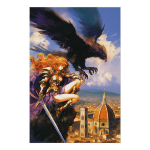 Póster Santuario del piloto de Griffin Fantasy Florence