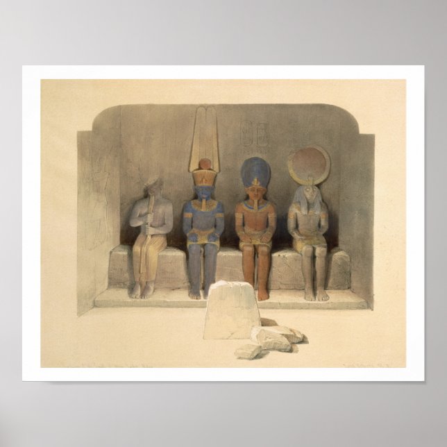 Póster Santuario del Templo de Abu Simbel, de "Egipto (Frente)