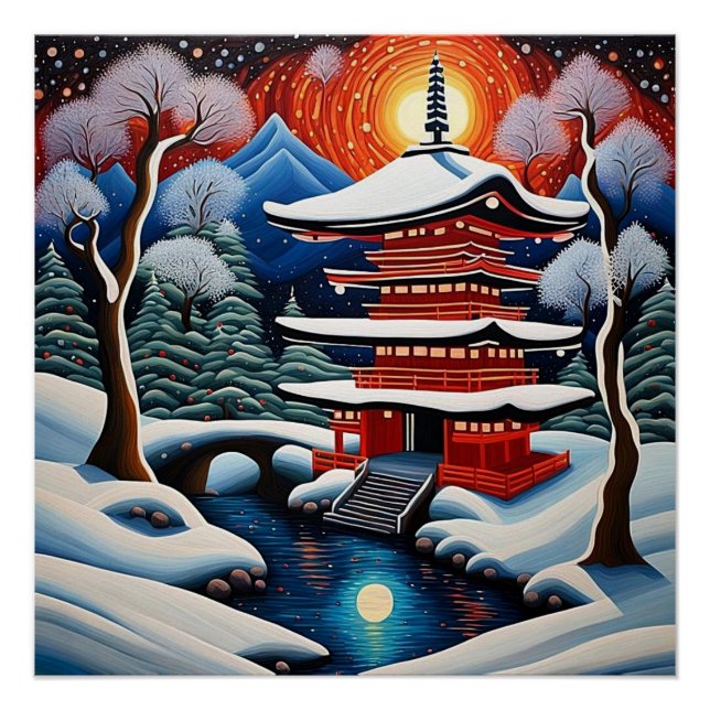 Póster Santuario en invierno 1 (Anverso)