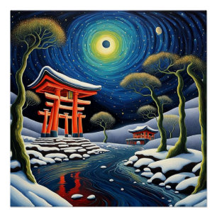 Póster Santuario en invierno 2