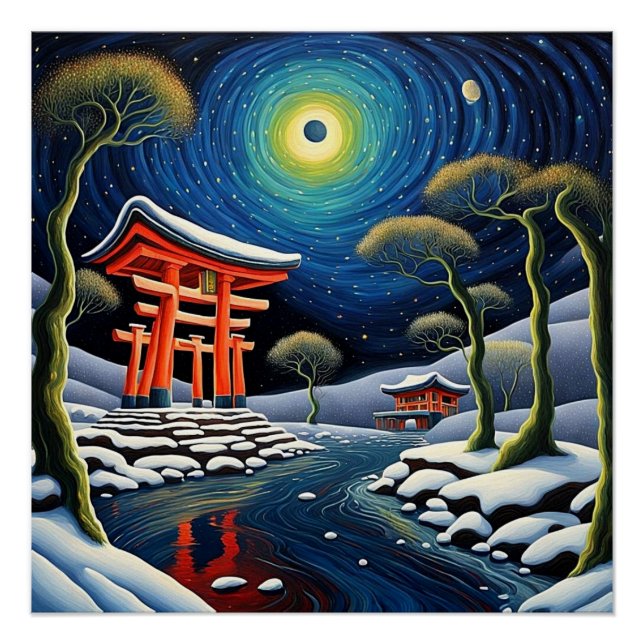 Póster Santuario en invierno 2 (Anverso)
