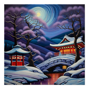 Póster Santuario en invierno 4