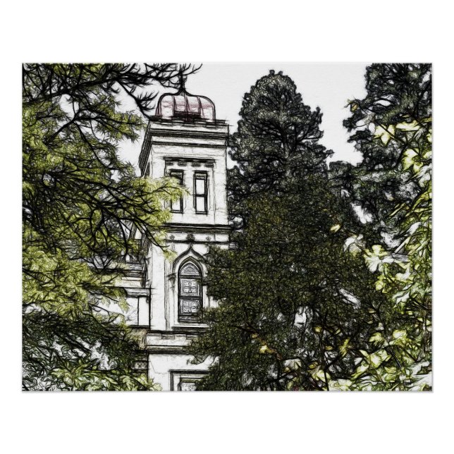 Póster Santuario entre los árboles (Anverso)