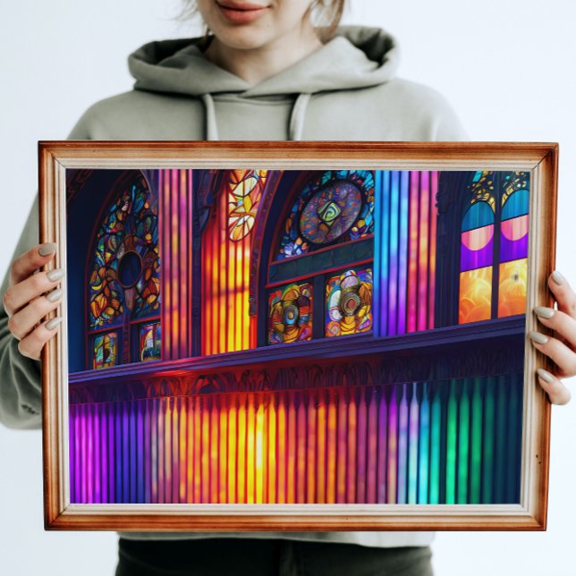 Póster Santuario | Interior de la iglesia arcoiris (Subido por el creador)