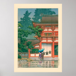 Póster Santuario Kasuga Por Kawase Hasui