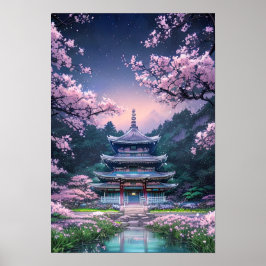 Póster Santuario Majestic Sakura