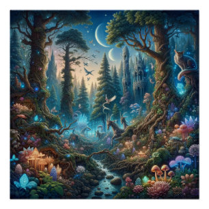 Póster Santuario Mystic Forest