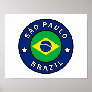 Póster São Pablo el Brasil