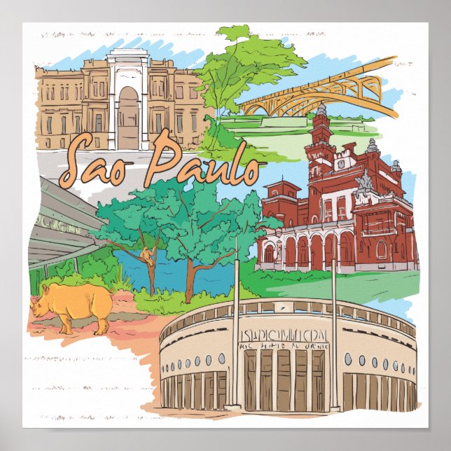 Póster Sao Paulo (Frente)
