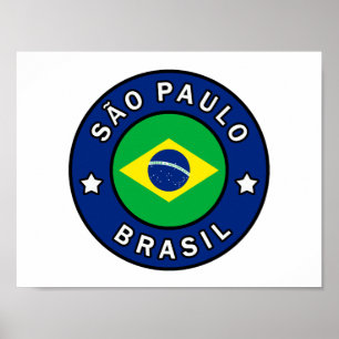 Póster São Paulo Brasil