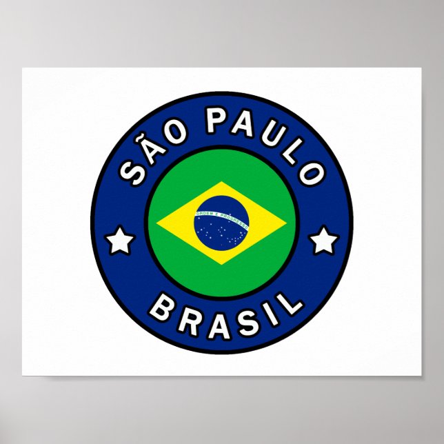 Póster São Paulo Brasil (Frente)