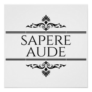 Póster Sapere Aude