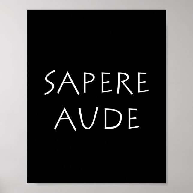 Póster Sapere aude (Frente)