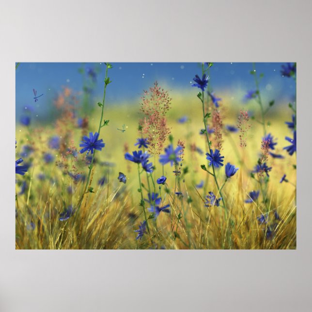 Póster Sapphire & Gold Print (Frente)