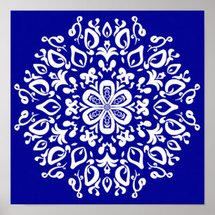 Póster Sapphire Mandala