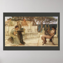 Sappho y Alceo por Sir Lawrence Alma Tadema