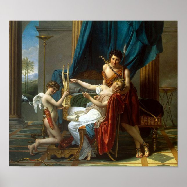 Póster Sappho y Phaon por David (Frente)