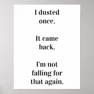 Póster Saqué el polvo una vez