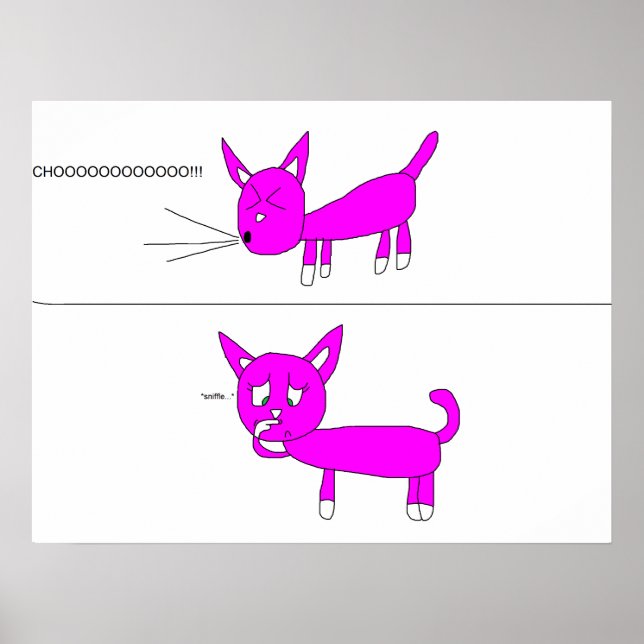 Póster Sara estornuda poster (Frente)