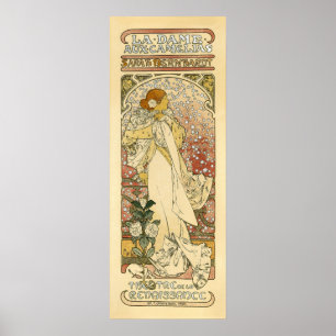 Póster Sarah Bernhardt, poster aux. de dama Camélias del