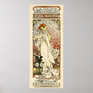 Póster SARAH BERNHARDT Teatro París Mucha Art Nouveau