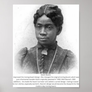 Póster Sarah Boone - Inventor norteamericano negro