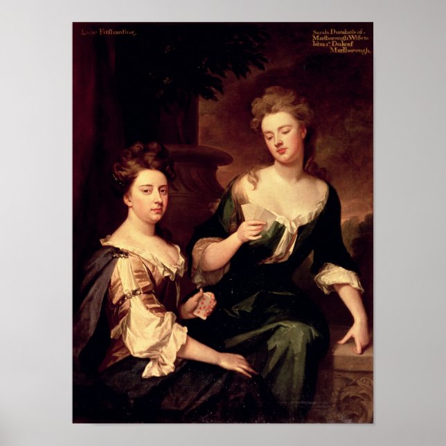 Póster Sarah, la duquesa de Marlborough jugando (Frente)