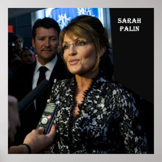 Póster Sarah Palin Con El Esposo Todd