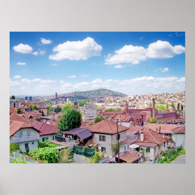Póster Sarajevo, vista de Bistrik (Frente)