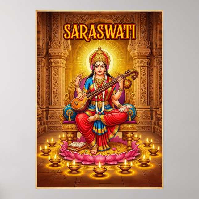 Póster Saraswati V07 (Frente)