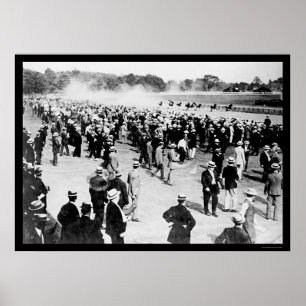 Póster Saratoga Horse Race Track 1913
