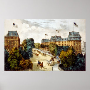 Póster Saratoga Springs - 1907