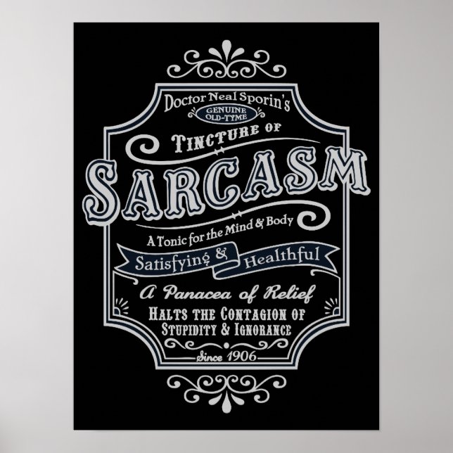 Póster Sarcasmo de Tyme Viejo (Frente)