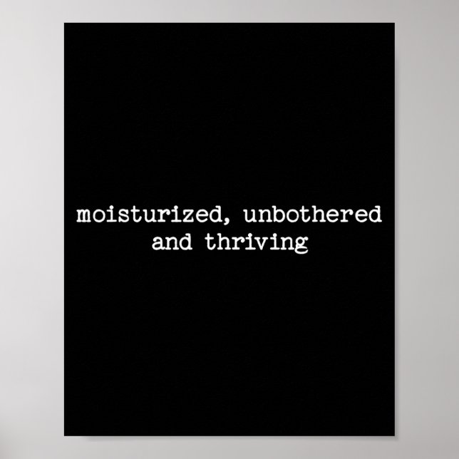 Póster Sarcastic Quote Saying Work Gift Unbothered And Th (Frente)