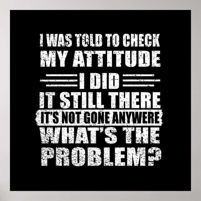 Póster sarcásticos graciosos y introvertidos (Frente)