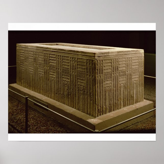 Póster Sarcófago de Abu Roach (caliza) (véase también 3) (Frente)