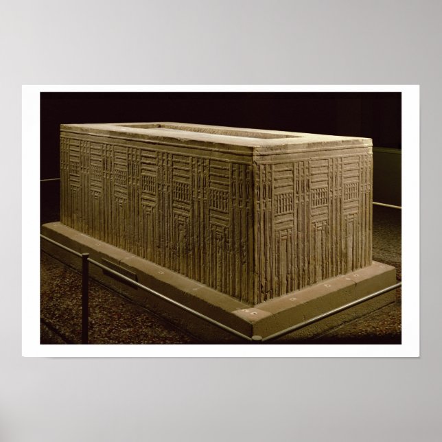 Póster Sarcófago de Abu Roach (caliza) (véase también 3) (Frente)