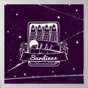 Póster Sardinas en lata con problemas