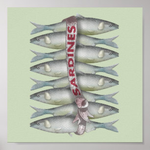 Póster Sardinas frescas