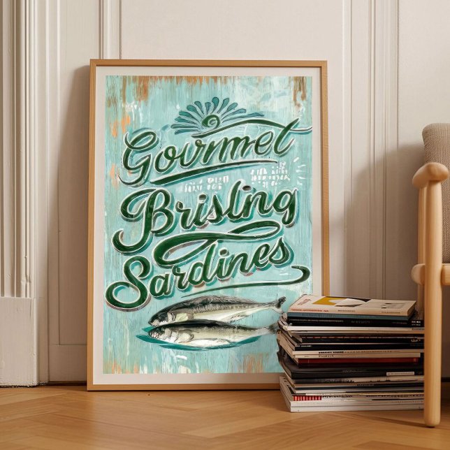 Póster Sardines print _ Kitchen wall art _ Sardine tin pr (Subido por el creador)